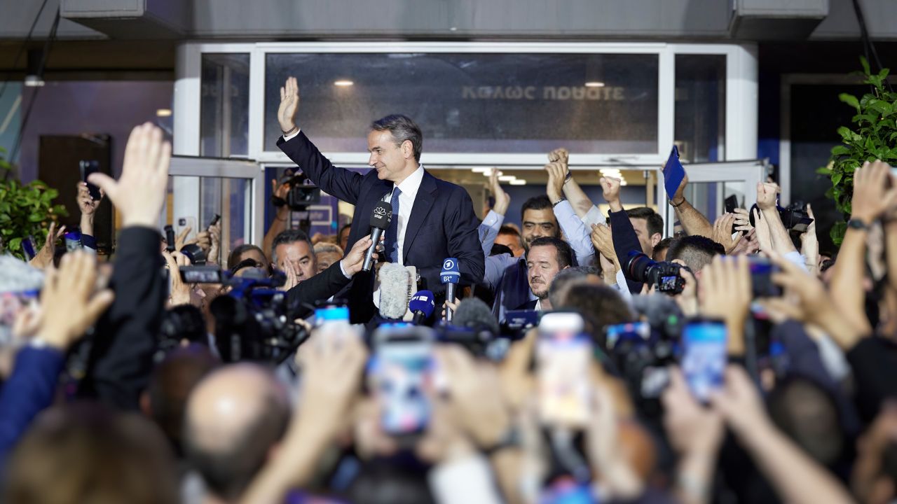 Greek election 2023: Centre-right Mitsotakis celebrates significant victory, but seeks majority