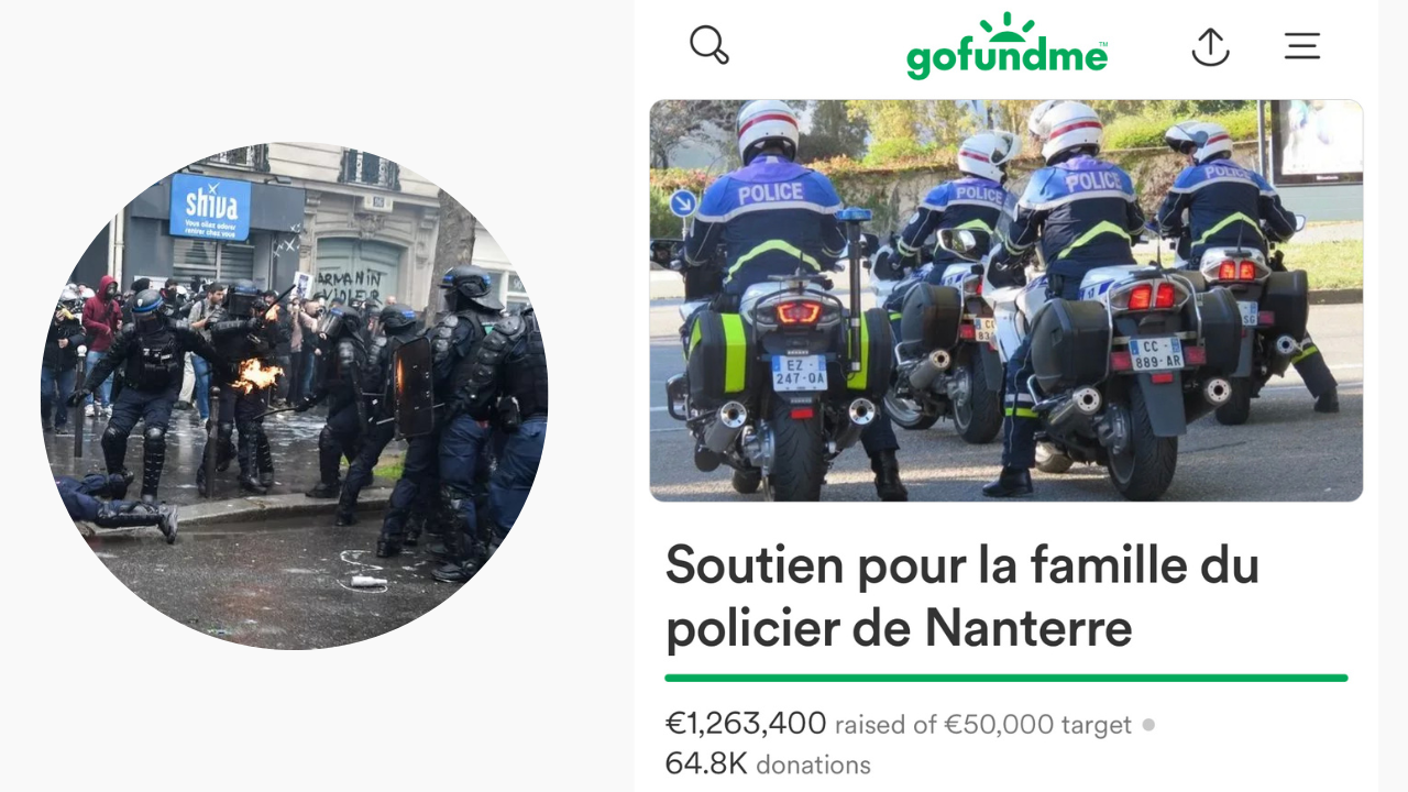Funds for the French policeman who killed Nahel M have surpassed $1 million