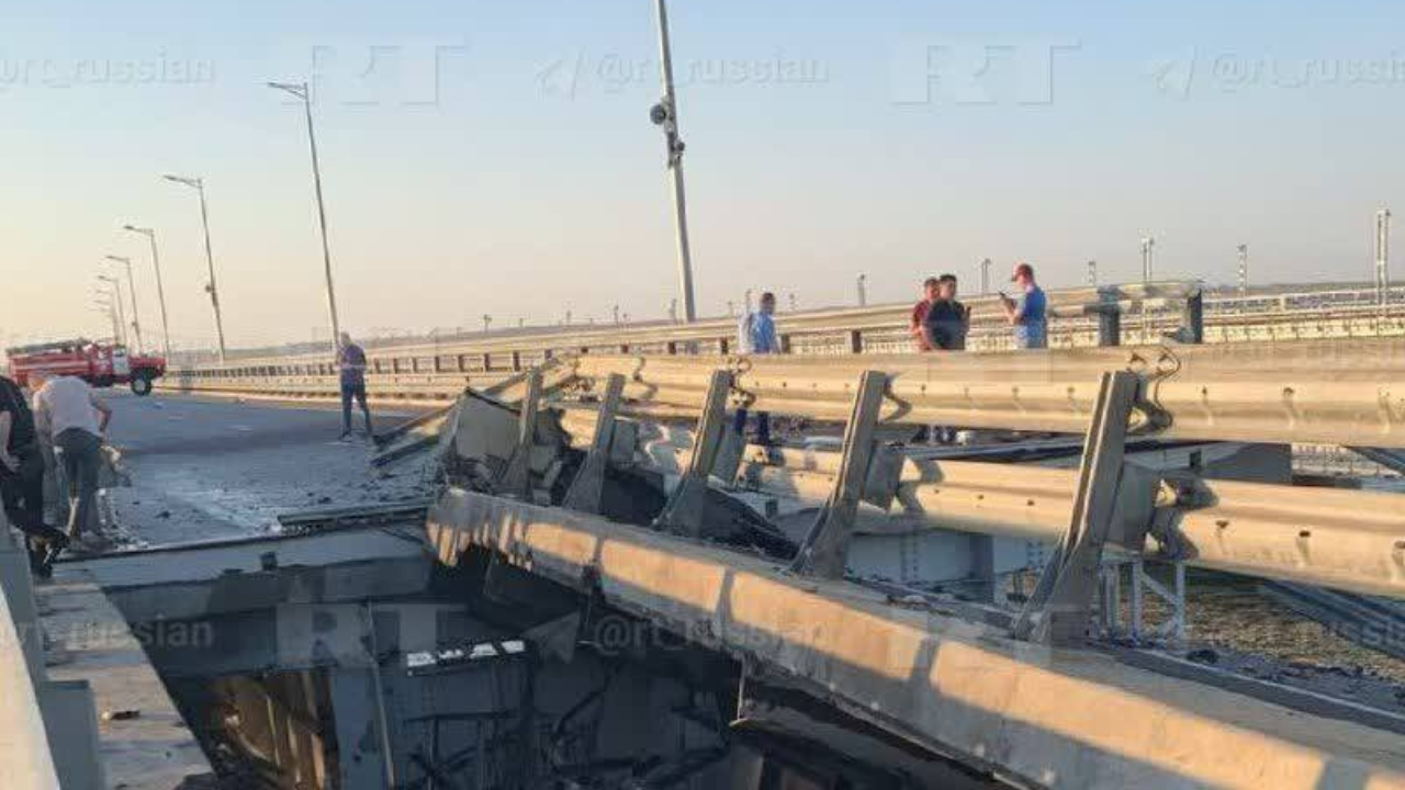 Ukraine Attacks Russian Bridge In Crimea And Claims Responsibility