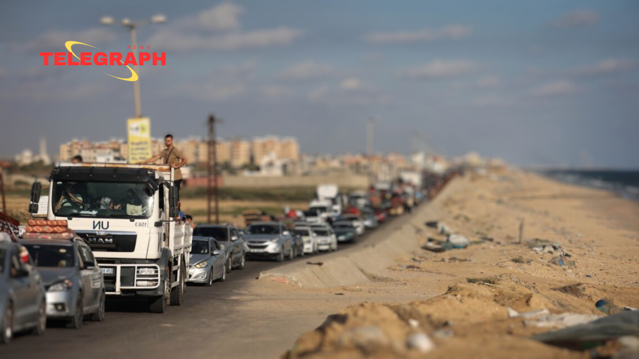 In the midst of fighting in the Gaza Strip, the Israeli military helps Gazans evacuate southward