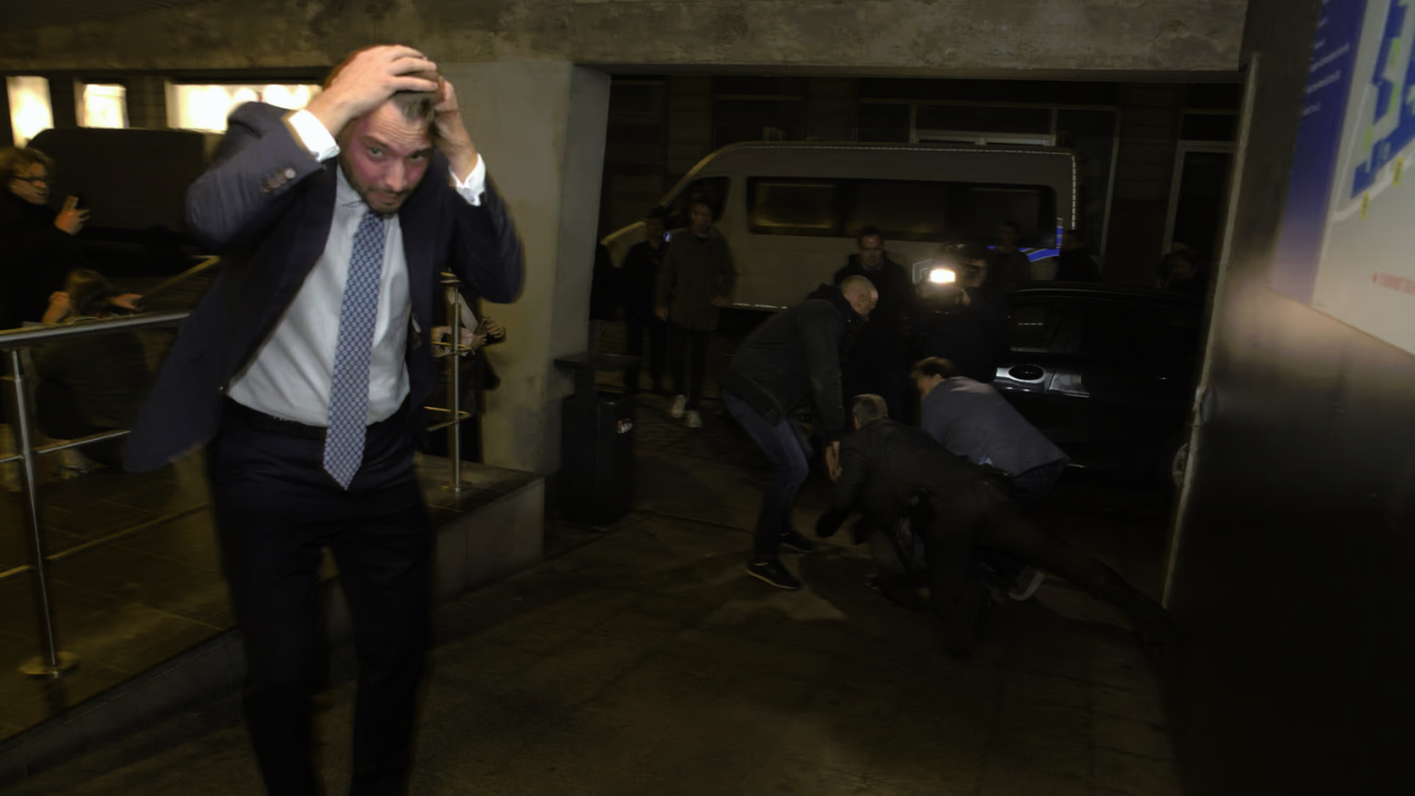 Suspected Ukrainian Man Attacks Dutch 'Right-Wing' Leader Thierry Baudet with Umbrella